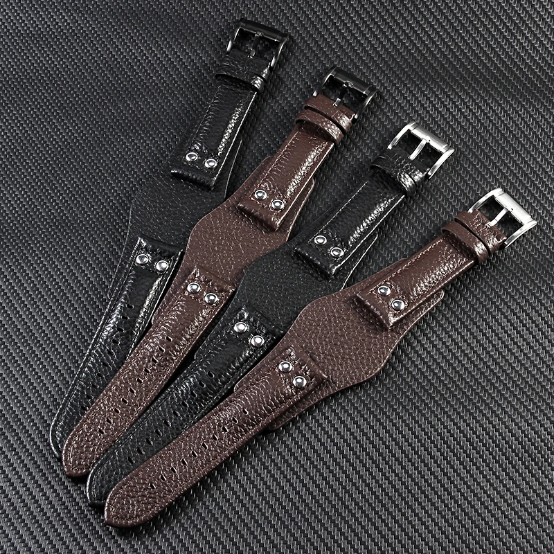 Premium Quality Genuine Cowhide Leather Soft Watchbands for Fossil Ch2564 Ch2565 Ch2891 Waterproof Breathable Strap 22mm