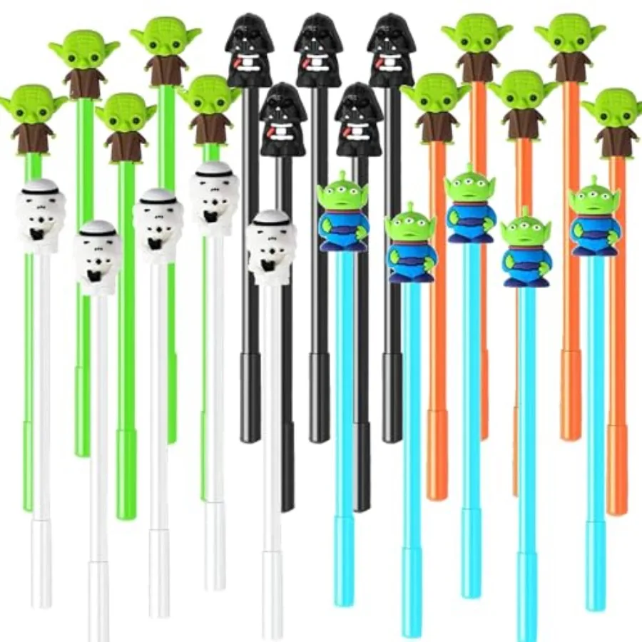 

25Pcs Baby Yoda Party Favo Gel Pen Baby Yoda Themed Gifts for tions Baby Star Themed Pens Black Baby Yoda Pens for Birthday Par