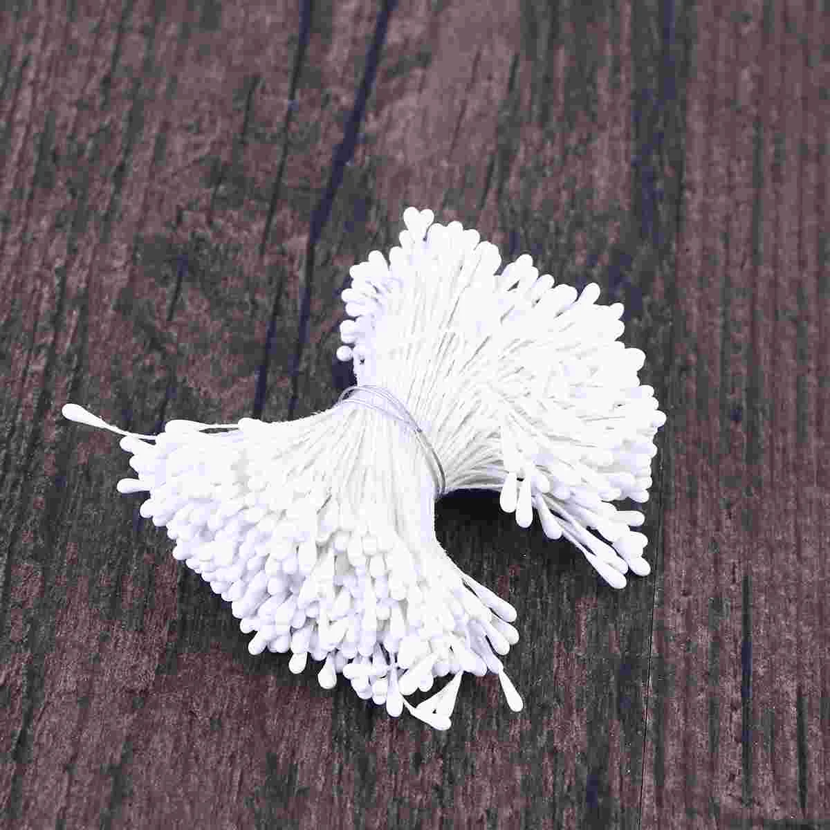 

400pcs/set Flower Artificial Pearlized Floral for Flower Making Scrapbook Decoration(White) flower making buds