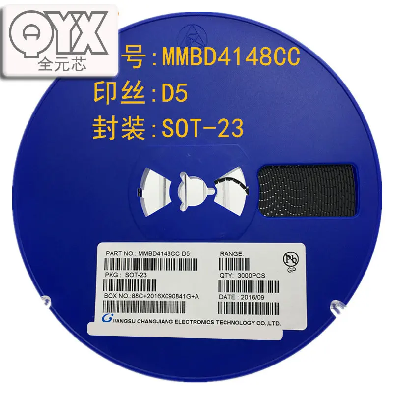 1000 PCS/LOT MMBD4148CC sérigraphie D5 SOT-23 diode de commutation