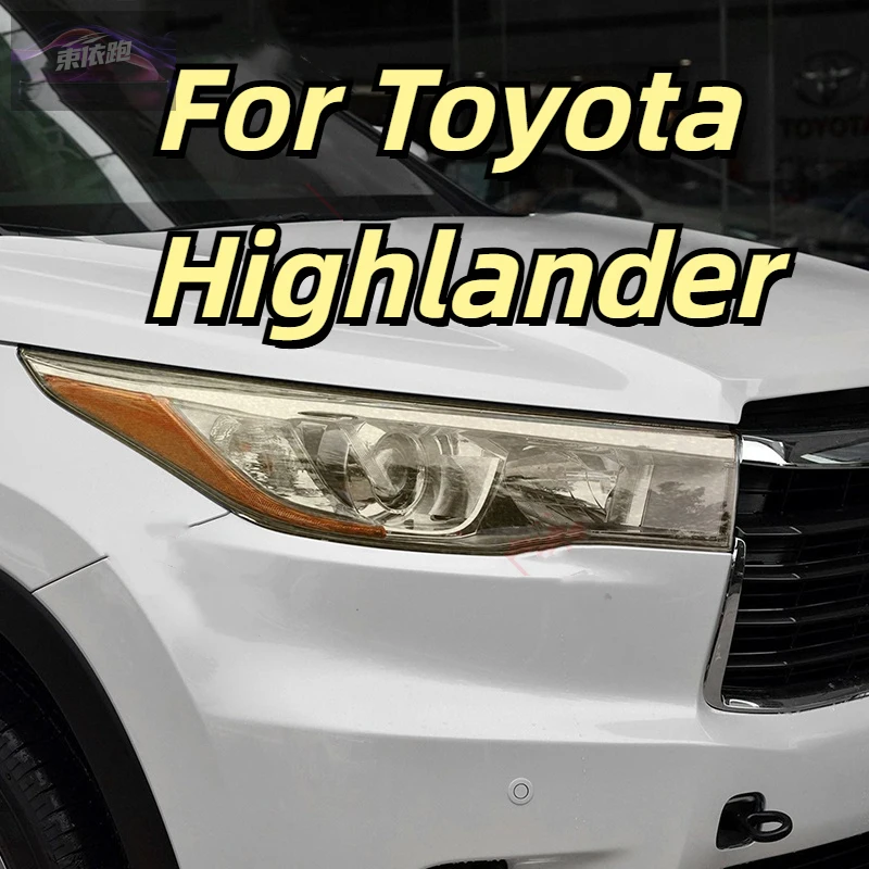 

2 шт. для Toyota Highlander 2014 2015 2016 2017 автомобильные фары защитная пленка для фар прозрачный черный ТПУ защитный