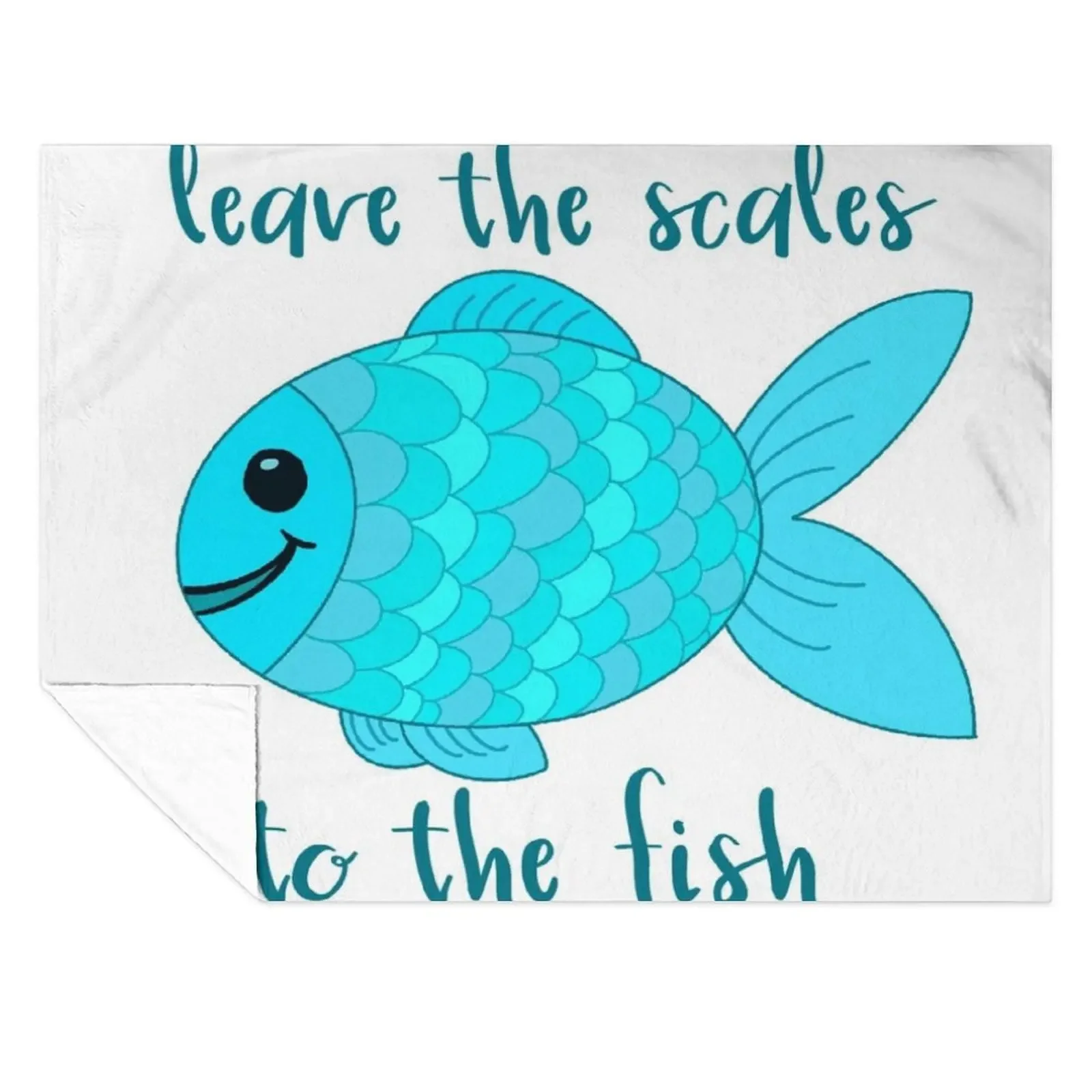 

Leave the Scales to the Fish in Blue Throw Blanket Luxury St manga Blankets For Bed warm winter Blankets