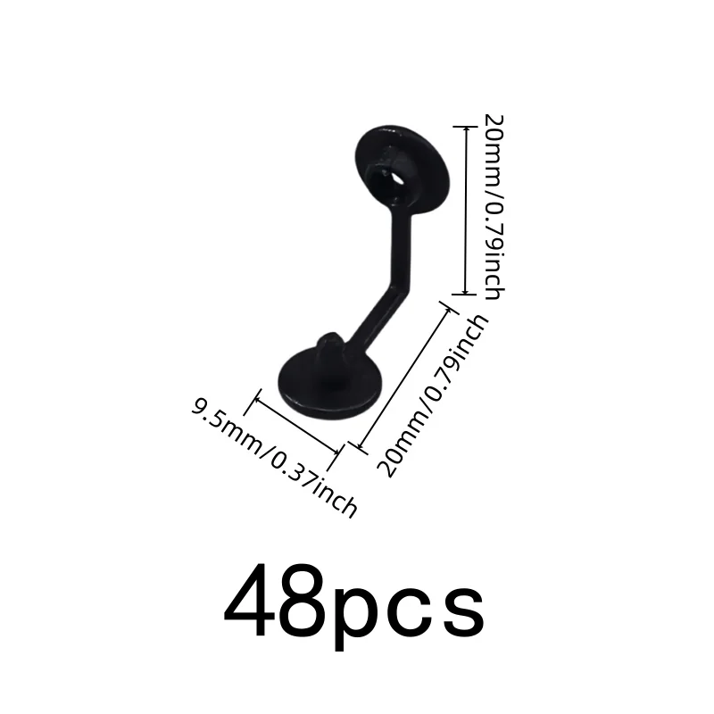 Anti-Theft Buckles 48 pcs, Durable Plastic Body, Anti-Dismantle Design, for Clothing Tags, Multipurpose