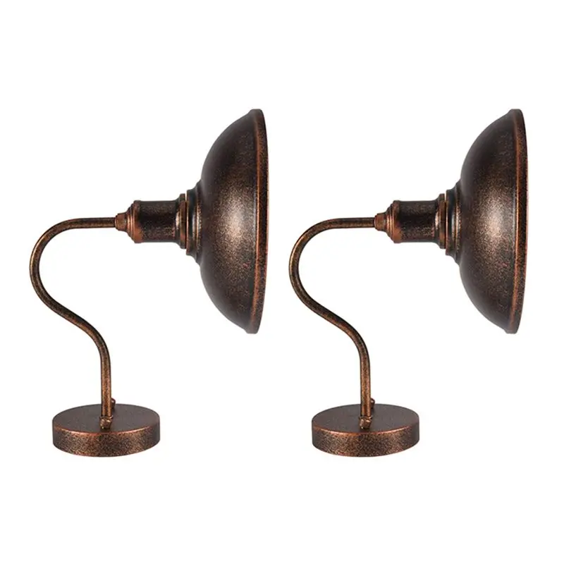 HLZS-2X LED Gooseneck Barn Light Outdoor Wall Lamp Front Porch Farmhouse Fixture Creative Garden Lights