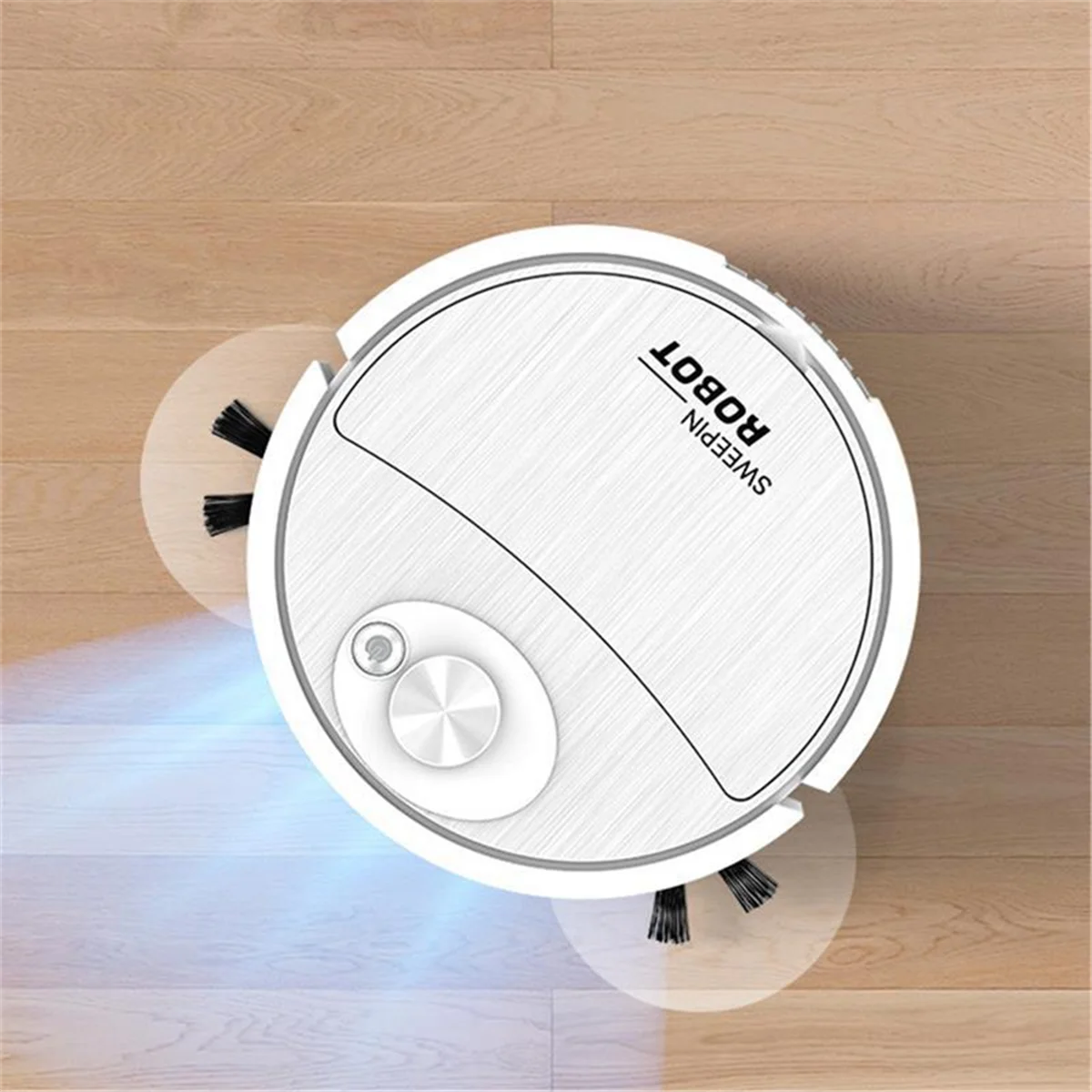 USB Sweeping Robot เครื่องดูดฝุ่น Mopping 3 ใน 1 สมาร์ทไร้สายลากทําความสะอาดกวาดพื้นสําหรับ Home Office-C