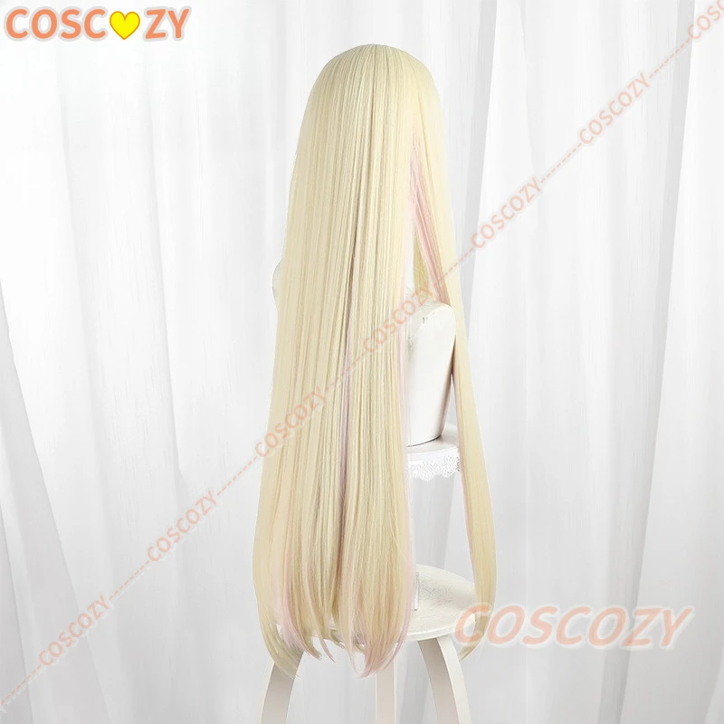 Parrucca cosplay Anime Watanare Oozuka Mai parrucca lunga bionda che scorre capelli lisci parrucche sintetiche resistenti al calore festa di carnevale per ragazze da donna
