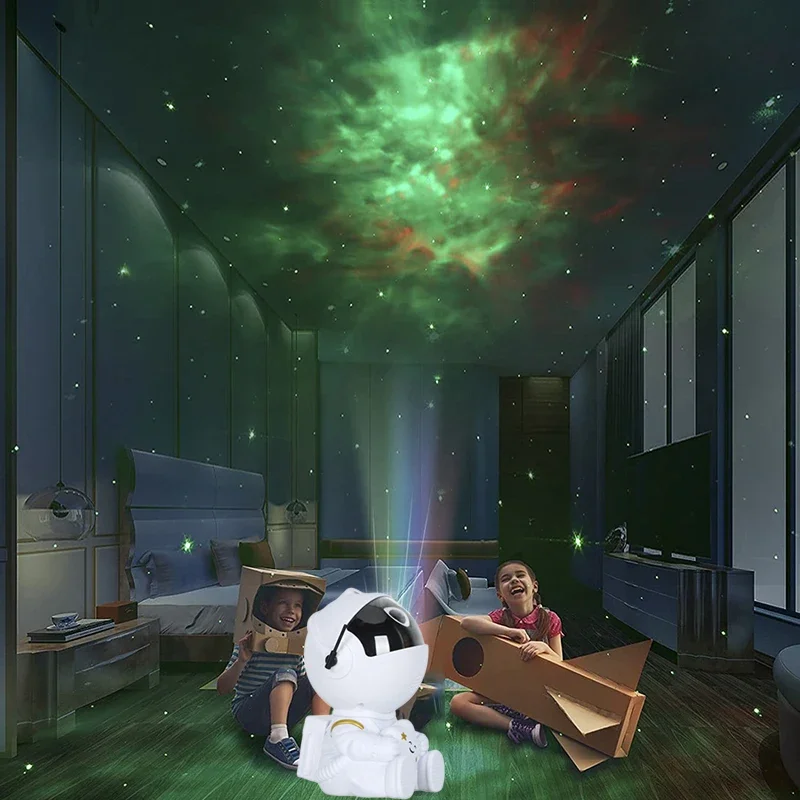 Galaxy Star Projector Led Nachtlampje Sterrenhemel Astronaut Porjectoren Lamp Voor Decoratie Slaapkamer Huis Decoratieve Kinderen Geschenken