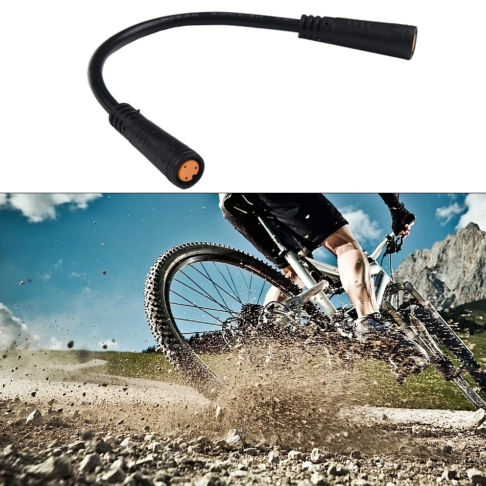 

Electric Bicycle Sensor Thumb Throttle Extension Cable 3 Pin For BAFANG Waterproof Connectors Rubber+Metal Extension Cable