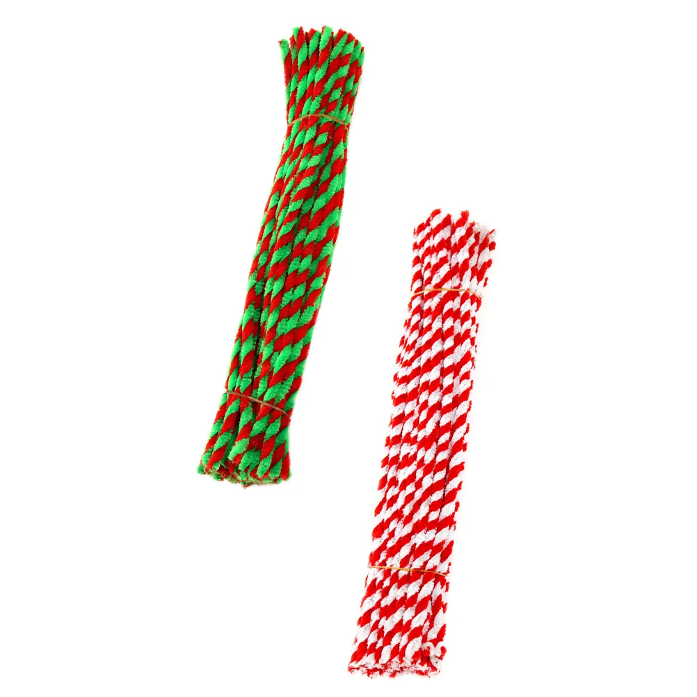 

TEHAUX 100pcs Christmas Tree Craft Kit for Kids Pipe Cleaners Rods Holiday Decor Accessories for Boys and Girls