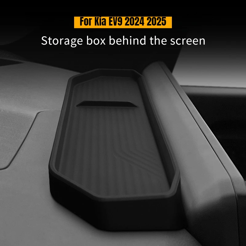 

For Kia EV9 2024 2025 Screen Rear Storage Box Central Control Screen Car Organizer Vehicle-mounted Storage Modified Accessories