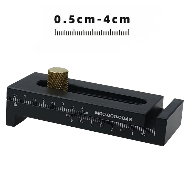 Woodworking feeler gauge, serrated wood tenon, thick and thin outer diameter , card spacing