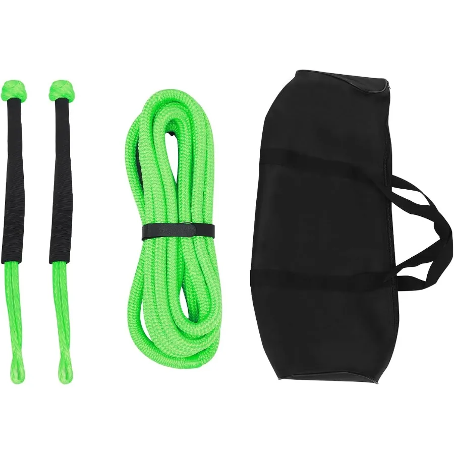 

Heavy Duty Kinetic Recovery Tow Rope 7 8 Inch X 30 Feet for Offroad Vehicle Recovery Kit with 2 Soft Shackles Ideal for Cars Tr