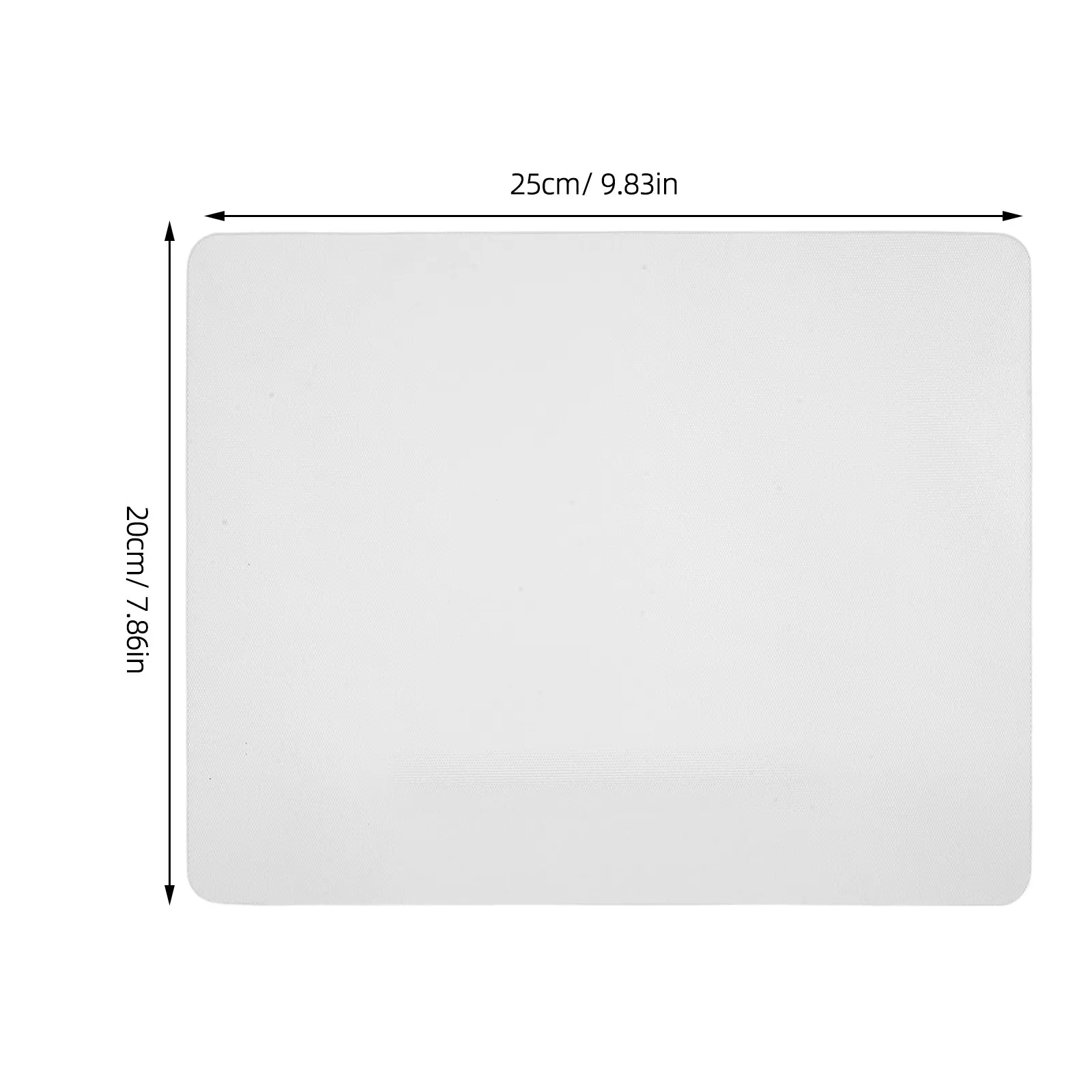 200x250mm Glass Mouse Pad Transparent Desk Mat Clear Gaming Mousepad Low Friction Smooth Tracking for Professional Gamers