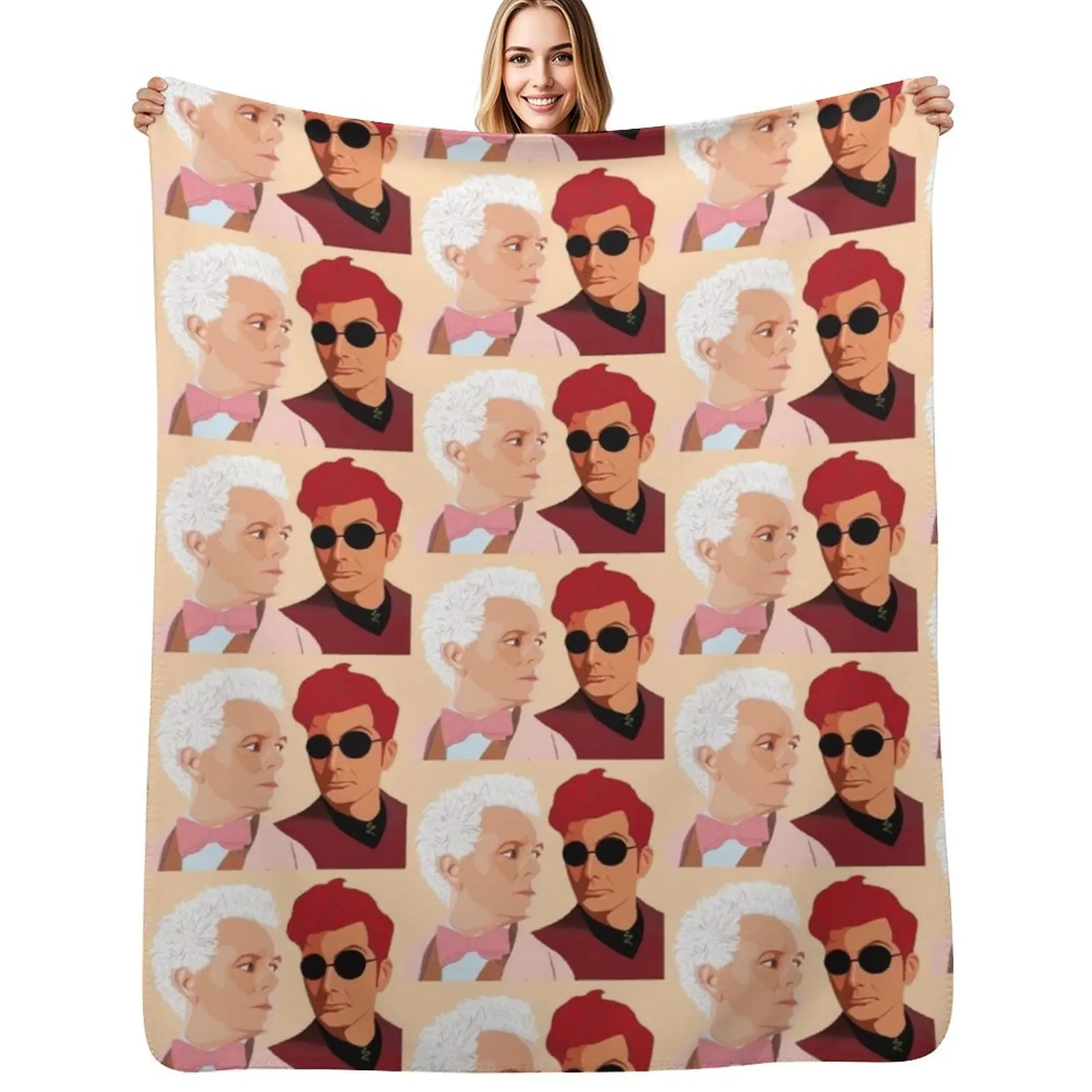 

Soul Mates Throw Blanket Cozy Light Blanket for Travel Camping Picnic