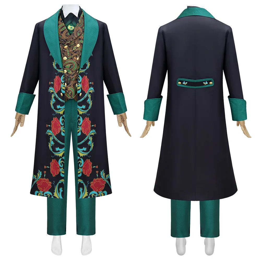 Wicked Witch 2 From Oz Dark Green Cloak Cosplay Halloween Magician Performance Costume