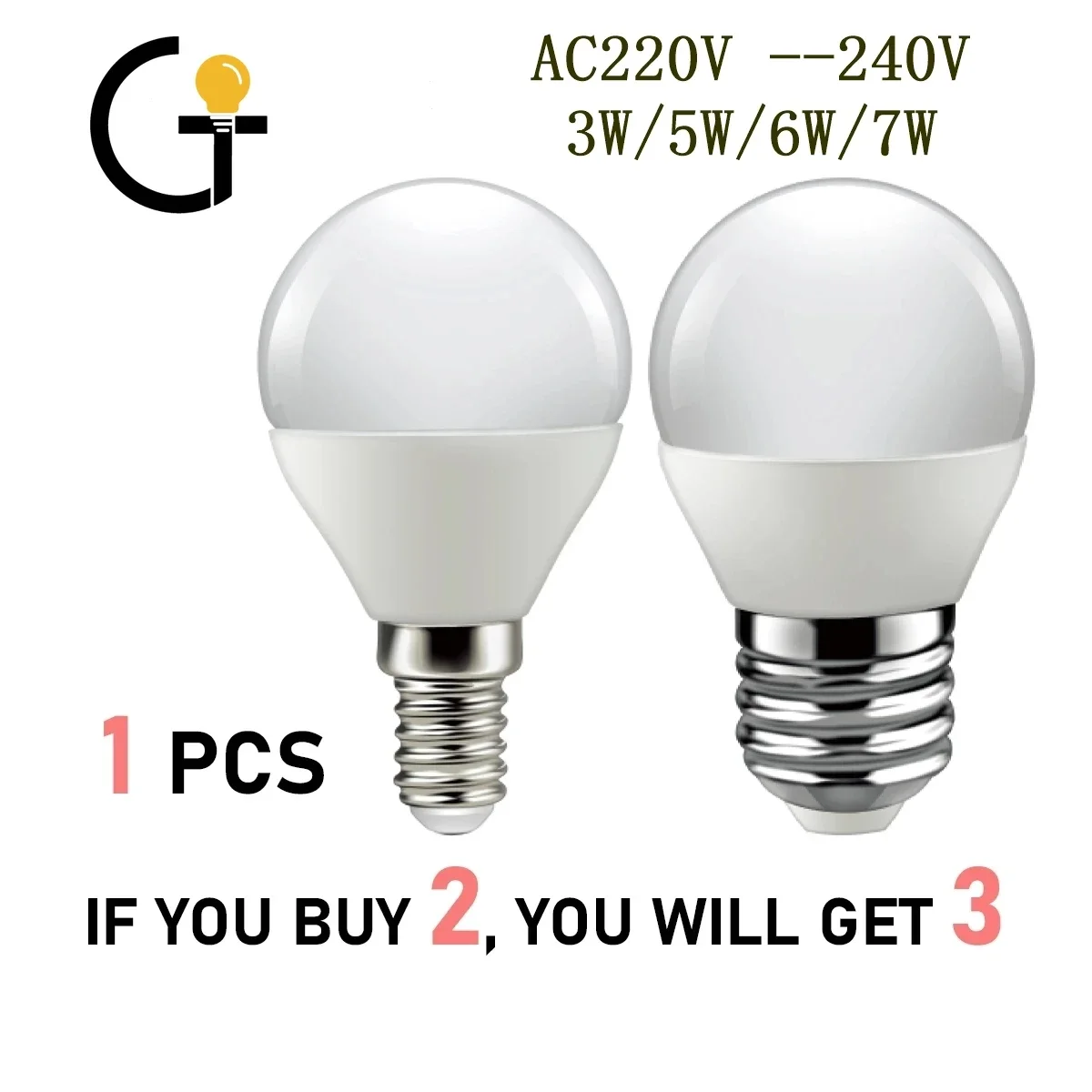 

(buy 2 Get 1 Free)led Bulb For Home Decoration Office G45 1pcs 5w E14 E27 AC220V 3000k 4000K 6000k 220v-240v Led Lamp Bombillas