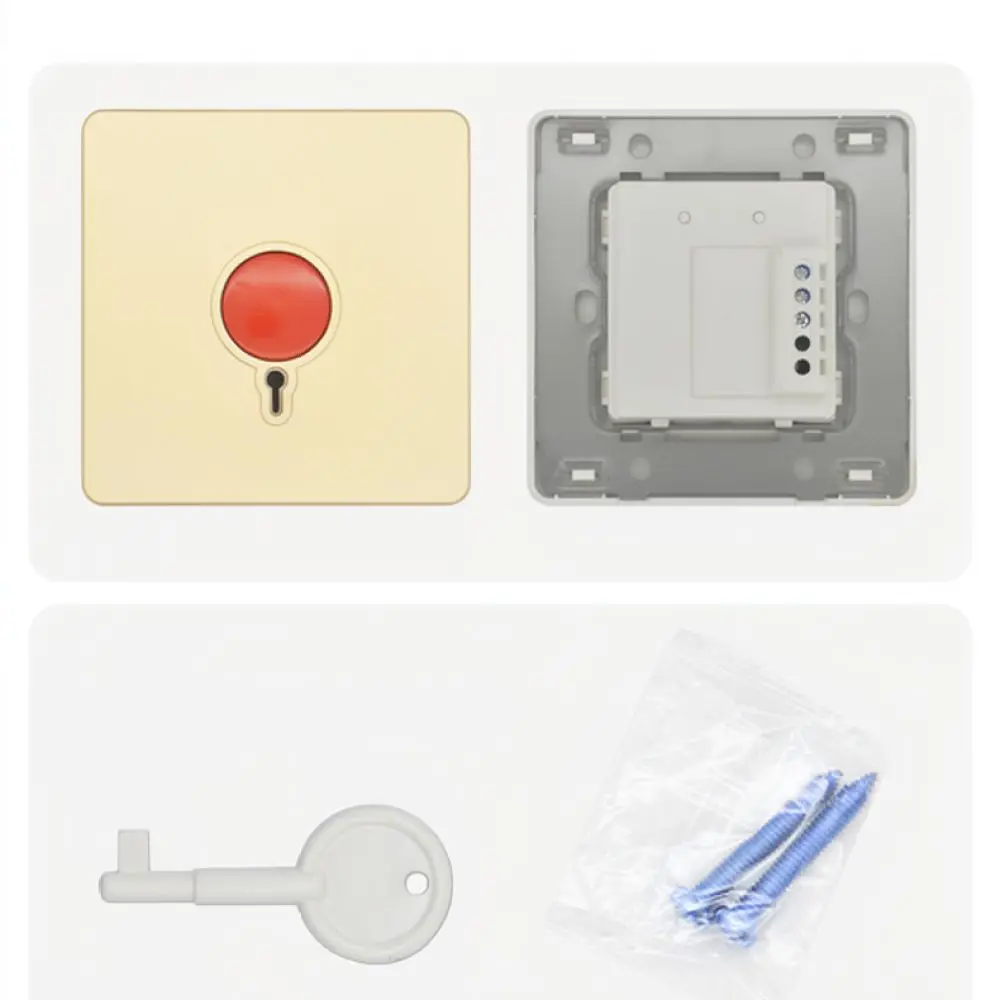 86 Type Emergency Call Switch For For DG ALIFU Elderly SOS Alert System Panic Button Wall Panel Industrial Safety