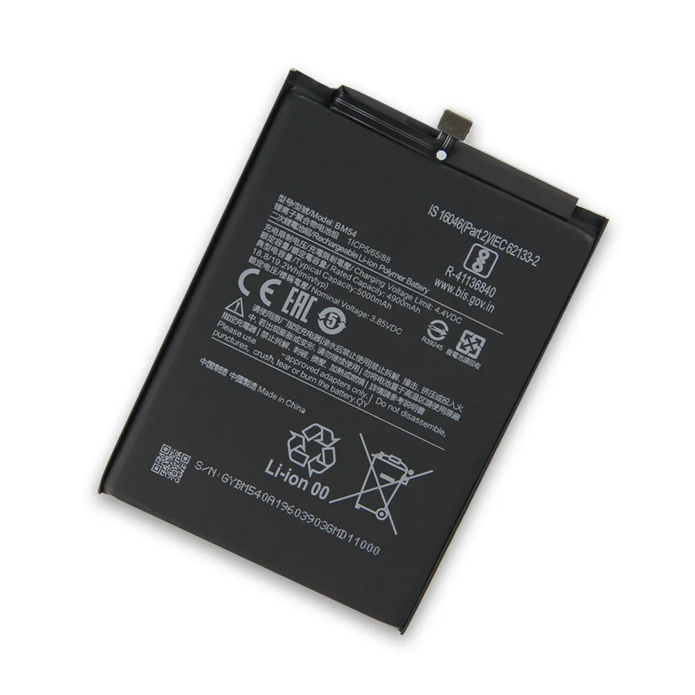 

BM54 Phone Battery For Xiaomi Redmi Note9T Note 9T 5G Replacement Battery High Quality Batteries With Tool