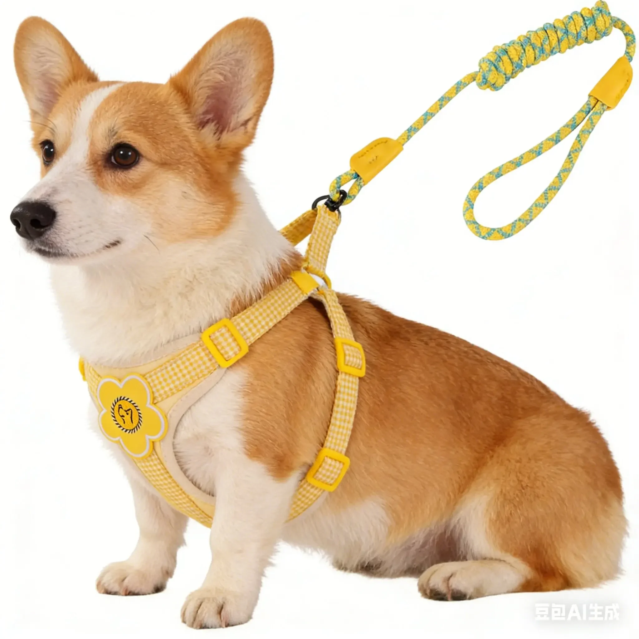 Dog Harness Adjustable No Choke Pet Vest with Leash, Soft Control Training Handle for Large Dogs Dog Vest Harness