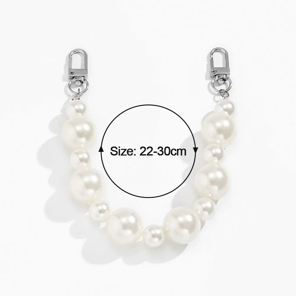 Fashion Imitation Pearl Bag Decoration Luggage Accessories Chain Women Handbag Shoulder Bag Strap Chain Decorative Pearl Chain