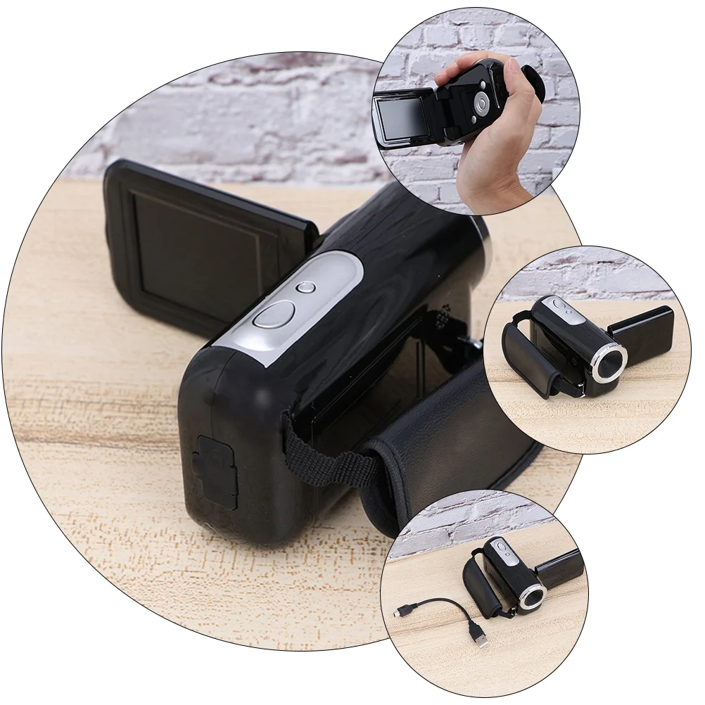 Filmadora de vídeo Interpolação de 16MP Gravador de vlogging de 2 polegadas sem câmera de vlogging Gravador de vídeo