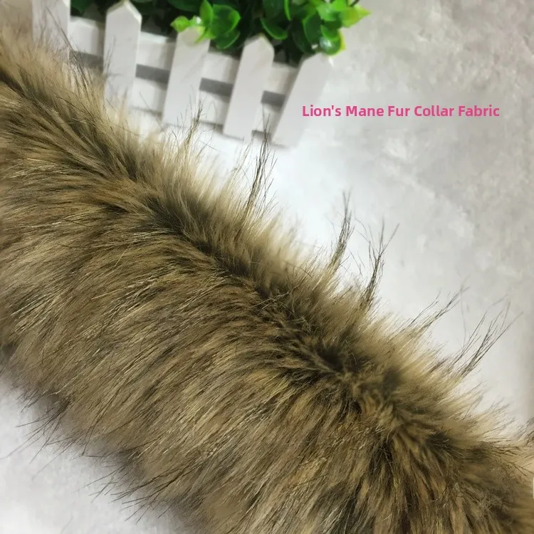 

Thiened High Simulation Fur Plu Fabric Long Hair Velvet Collar Material Artificial Suede for DIY Clothing Home Fabric