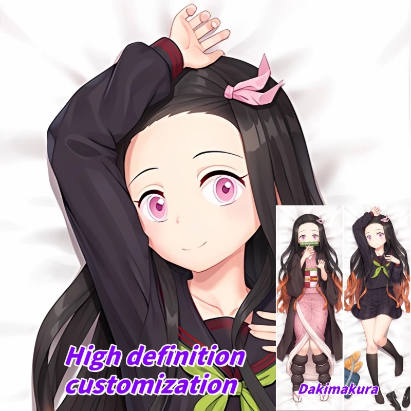 

Dakimakura Anime Pillow Case Demon Slayer Kamado Nezuko Double-sided Print Of Life-size Body Pillowcase Gifts