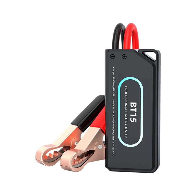 BT15 Automotive Battery Tester with 14 Languages & Reverse Polarity Protection Load Tester