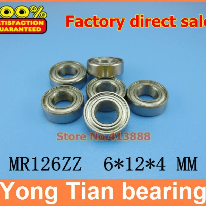 

NBZH (1pcs) High quality ABEC-5 Z2 miniature stainless steel ball bearing (stainless steel 440C ) SMR126ZZ 6*12*4 mm