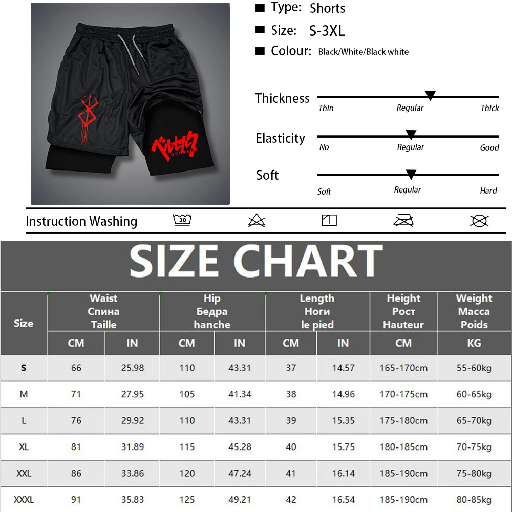 2-in-1-Kompressionsshorts für Herren, Fitnessstudio, Workout, Laufshorts mit Handytaschen, sportliche, schnell trocknende Activewear – Detail 1