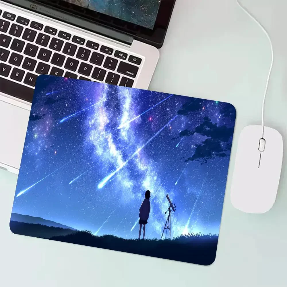 Cosmic Space Starry Sky Small Mouse Pad GamingComputer HD Home Mousepad Desk Mats Office Natural Rubber Computer Small Mousepad