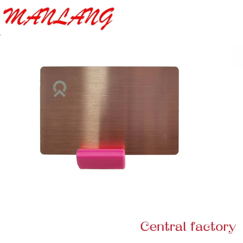 Custom  Hi Qlity N  Busins Card RFID etal Stainls Steel Card