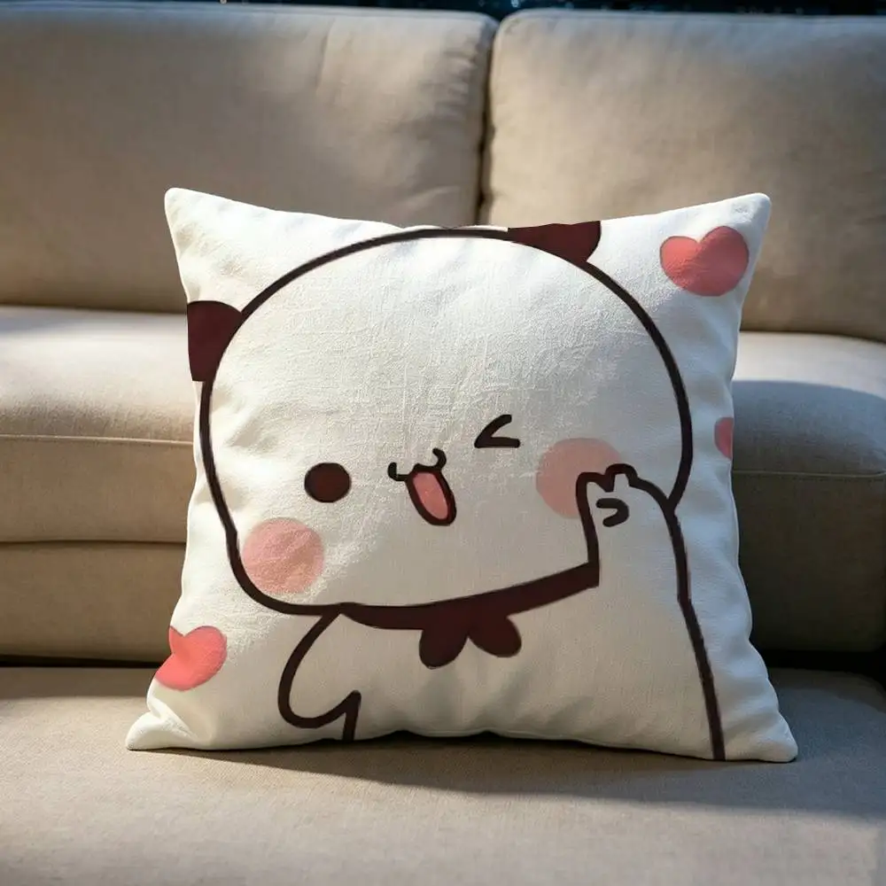 Cute panda BuBu DuDu Pillow cover gift High definition digital printing,Surprise vivid pattern Household. 3