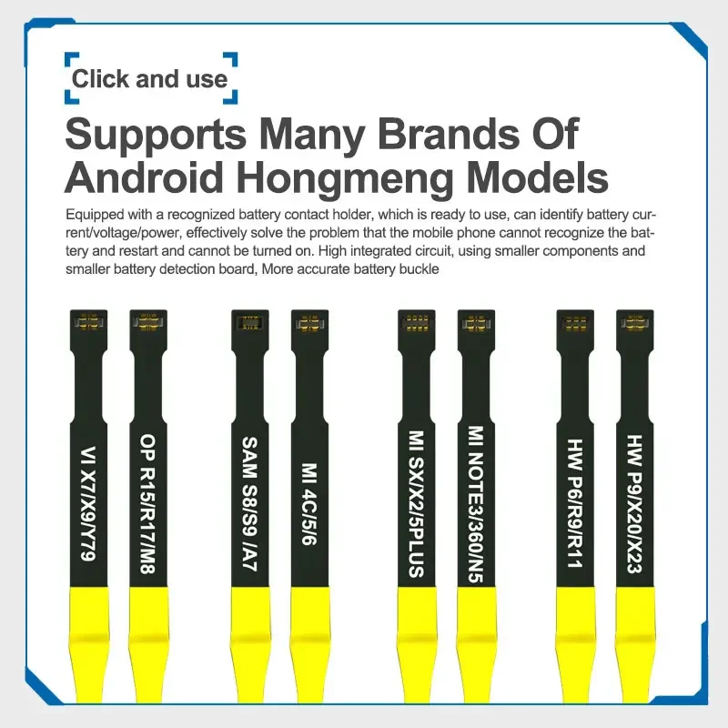 SUNSHINE SS-905F Basic Boot Line Smart Power Cable Works with Most Android Phones Soft Row Design Accurate Detection Data