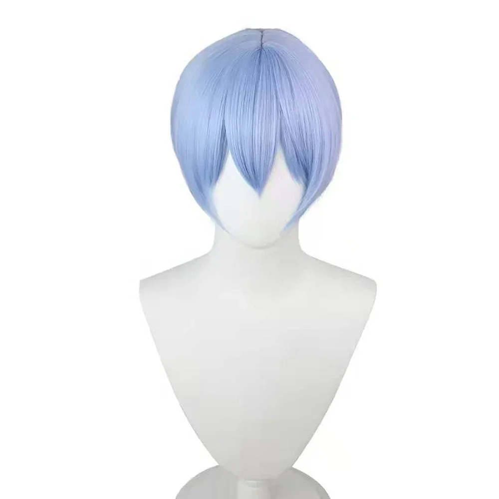 White  Soryu Cosplay Costume perruque pinces à cheveux Rei Ayanami Cosplay fille femmes Halloween Loli vêtements accessoire