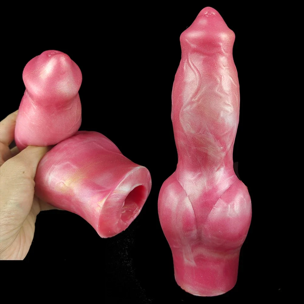 2 Styles Silicone Penis Sleeve Cock Enlargement Fantasy Dog Knot Sheath Sex Toys For Men Gay Stretchable Erotic Product