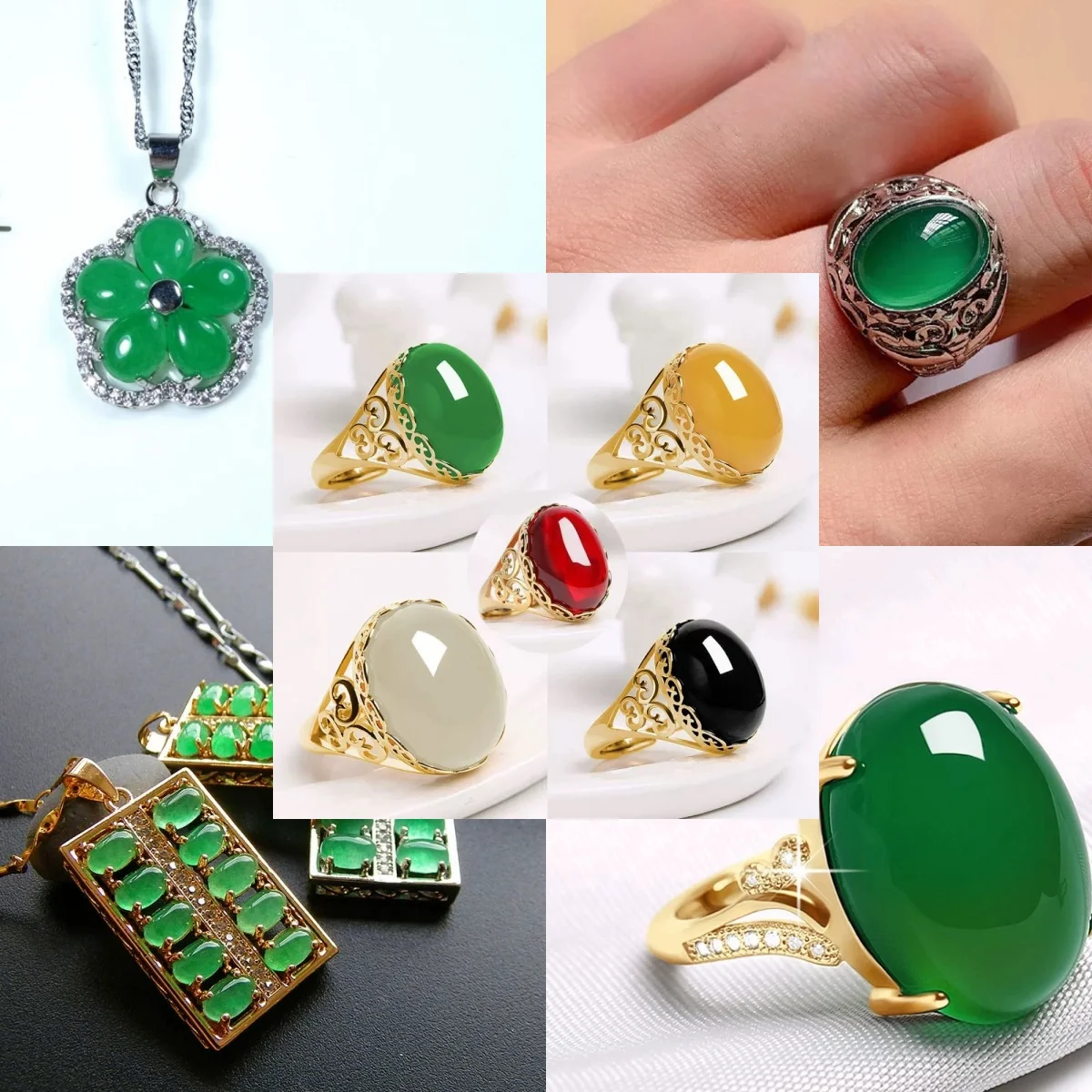 Heat resistant Green nano Oval shape flat bottom cabochon loose stone synthetic nano emerald gemstone for jewelry DIY - Image 6