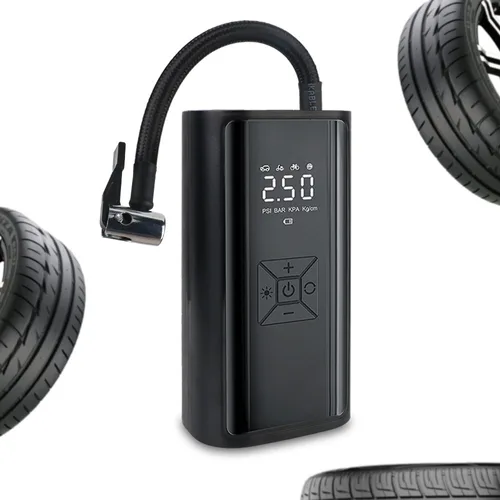 Inflador de neumáticos portátil con pantalla LCD Digital, compresor de aire con luz LED, bomba de aire inalámbrica, 120W, 150psi