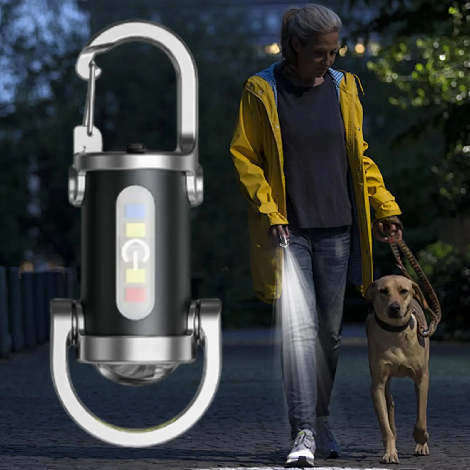 Small Keychain Flashlight/Compact LED Torch Waterproof Bright Keychain Flashlight/ Hiking Camping Mini Flashlight Outdoor Lights