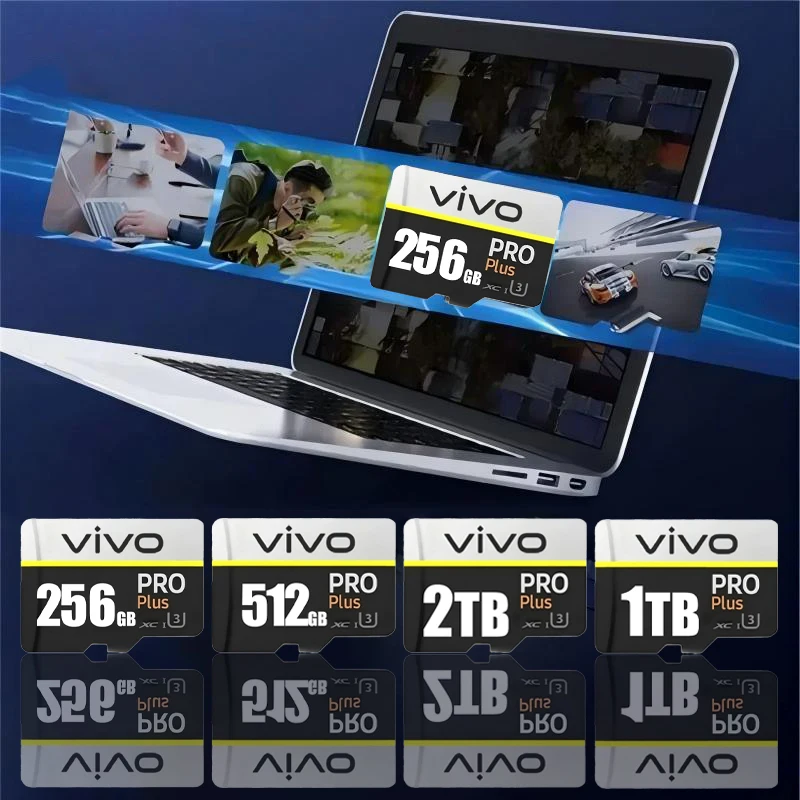VIVO Memory Card 2TB High Speed Full HD Video 512GB Mini SD Card 256GB 128GB 512GB Newest Micro Card For Phone/Computer/Camera
