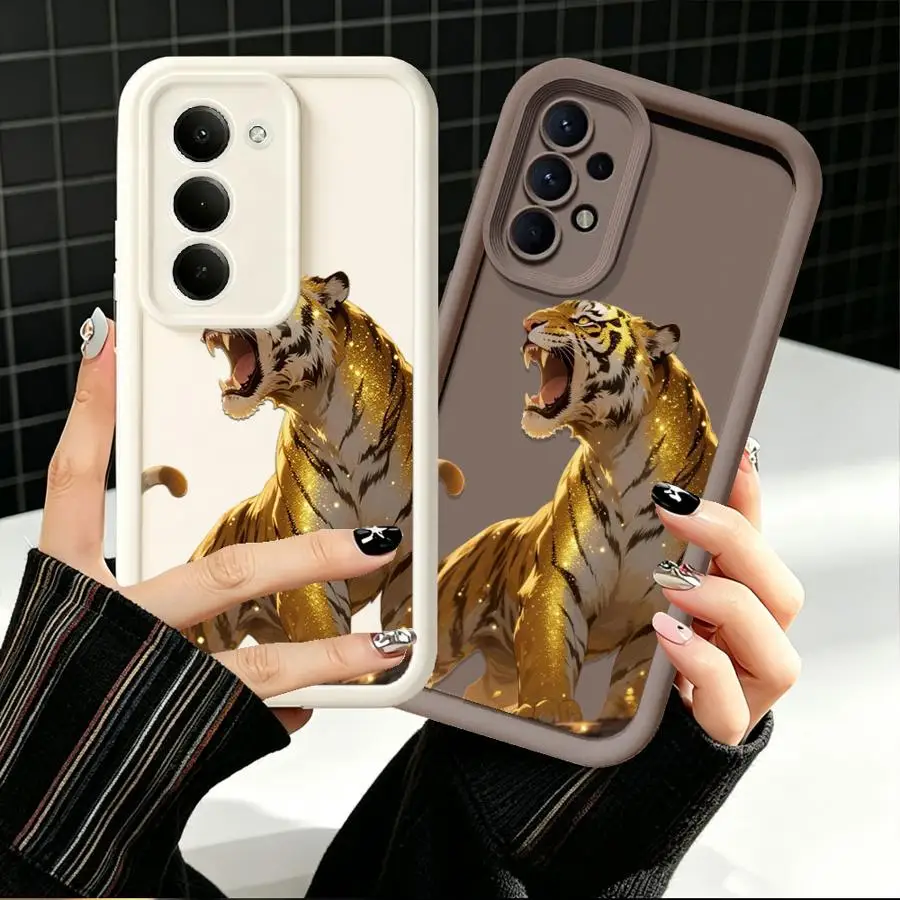 Phone Cover Case for Samsung Galaxy A35 A17 A06 A36 A05A73 A14 A22 A16 A25 A12 A07 A50 A52 A13 A30 A15 A24 A11 A21s Golden Roar
