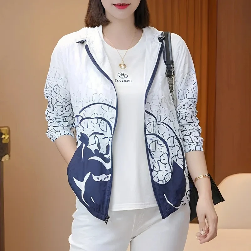 Sunscreen Women's Long Sleeves 2026 New Korean Coat Thin Joker Sun-Protective Clothing Short Cardigan Breathable Female Blouse