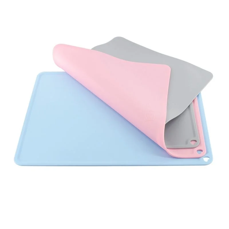 Silicone Slap Mat 410*310mm Blue/ Gray/Pink Clean-up Or Resin Transfer To Protect Work Surface For DLP SLA 3D Printer Parts