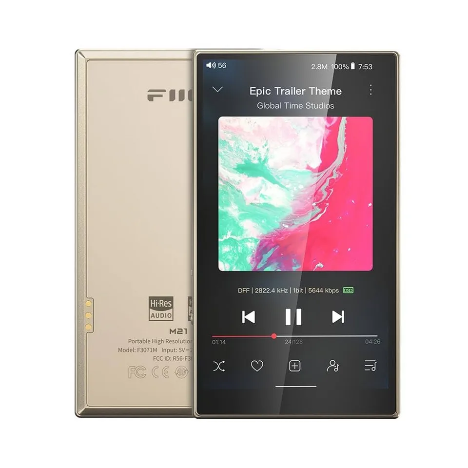 DAP Fiio M21 Gold Titanium-DAC Audio Media Player/Headset Amplifier