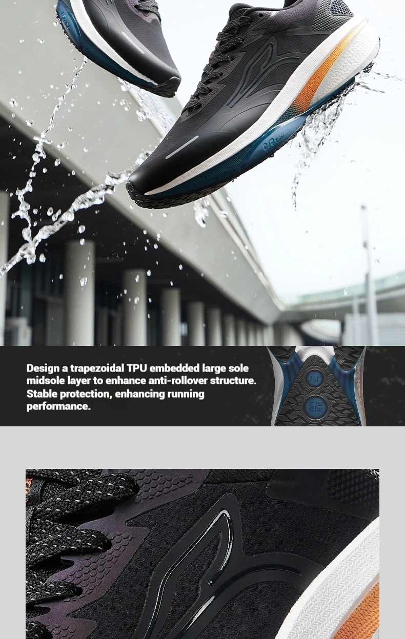 361 Degrees Rainblock 8.0 Herren-Laufschuh, neuer Mesh Airy Grippy, wasserabweisender, stoßdämpfender Jogging-Sneaker für Herren 672532226 – Detail 12