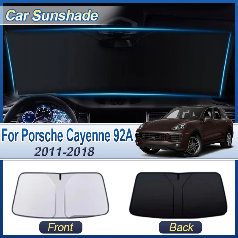 

Car Sun Visor For Porsche Cayenne 92A 2017 2015 E2 2011~2018 UV Protection Reflector Sunshade Heat insulation Auto Accessories
