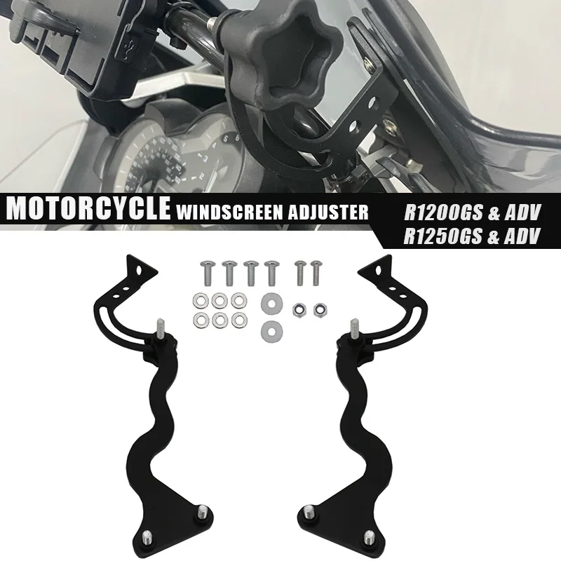 R1200GS Adventure 13-22 Windshield Support Holder Windscreen Strengthen Bracket Kits for BMW R1250GS R 1200GS LC/ADV 2014 - 2022