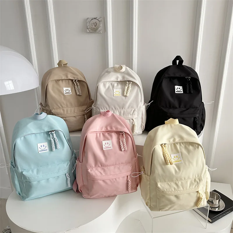 Japanese Style Soft Girl High-Value Backpack for Women, Niche Design, Simple Junior High School Student Bag, Girl's Spring Outin