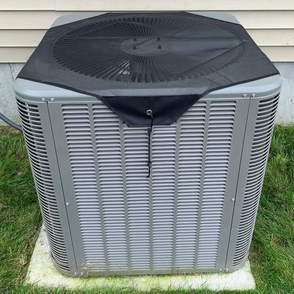 Central Air Conditioner Covers for Outside Unit, Mesh Shade, Breathable Top Universal Mesh Cover Defender for Air Conditioner All Seasons (29'' x 29'') view 2