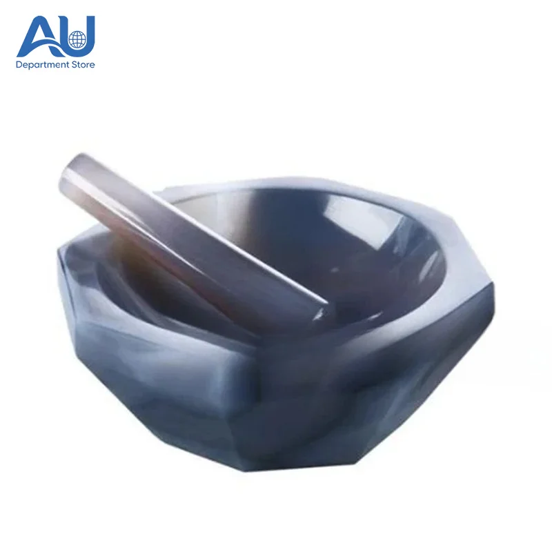 30mm 50mm 70mm 100mm all sizes High Quality Natural Agate Mortar and Pestle for  Grinding 110mm 120mm 150mm 160mm 200mm